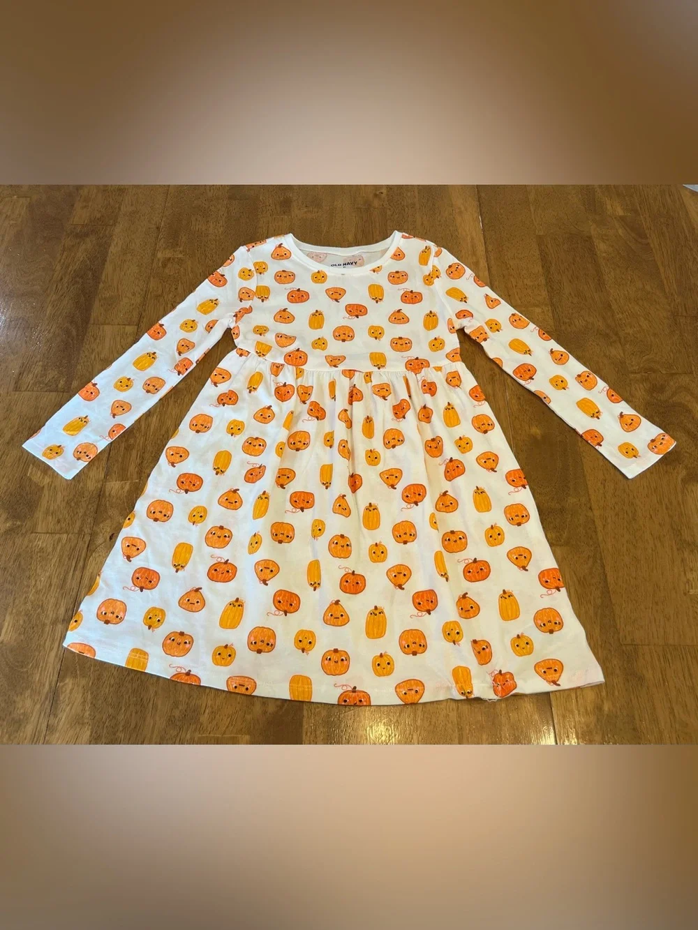 Pumpkin Halloween Dress Old Navy Girl's 5T Long Sleeves Pullover Fall Wear
